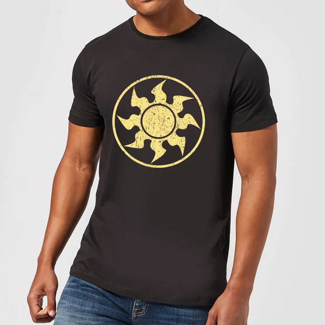 Magic The Gathering Mana White T-Shirt - Black