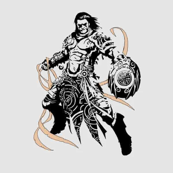 Magic The Gathering Gideon Character Art T-Shirt - Grey
