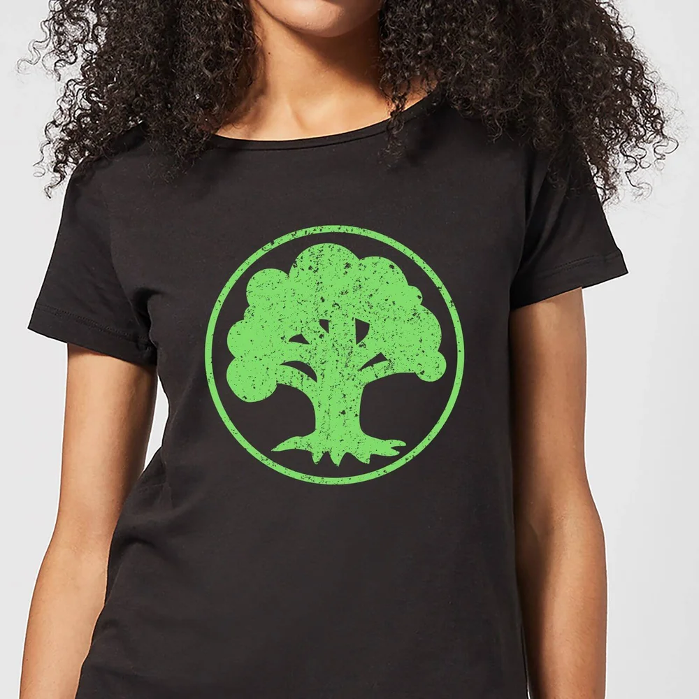 Magic The Gathering Mana Green Women's T-Shirt - Black - S Image 1