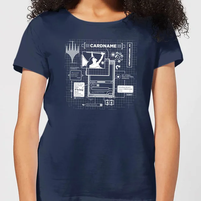 Magic The Gathering Card Grid Women's T-Shirt - Navy