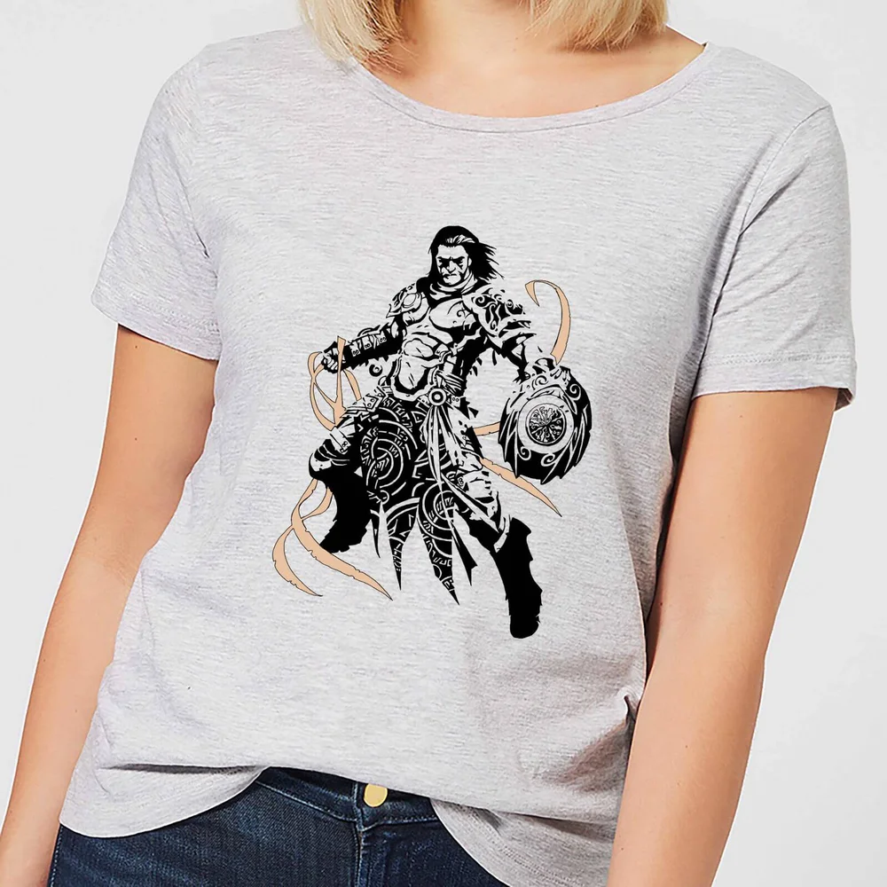 Magic The Gathering Gideon Character Art Women's T-Shirt - Grey - S Image 1