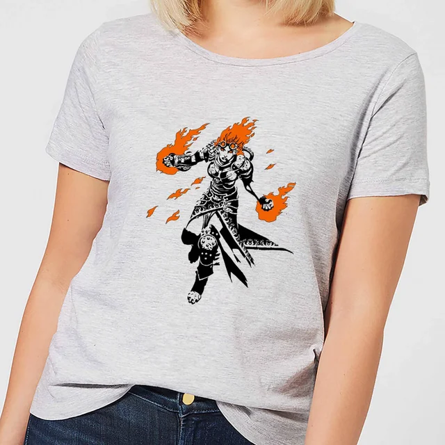 Magic The Gathering Chandra Character Art Women's T-Shirt - Grey