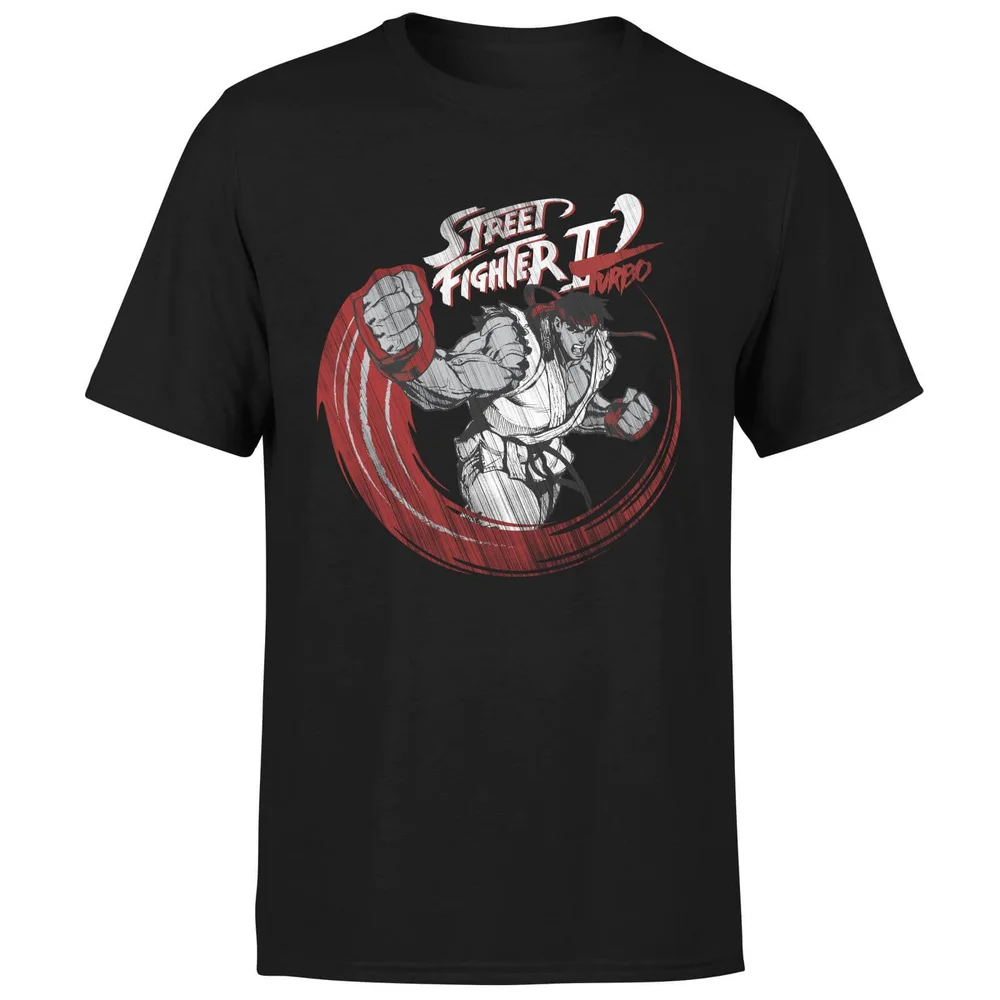 Street Fighter RYU Sketch Men's T-Shirt - Black - S Image 1