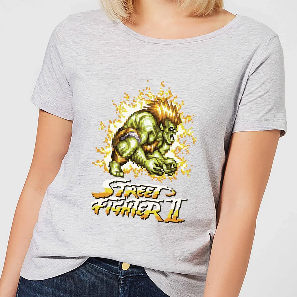 Street Fighter Blanka 16-bit Women's T-Shirt - Grey - S Image 1