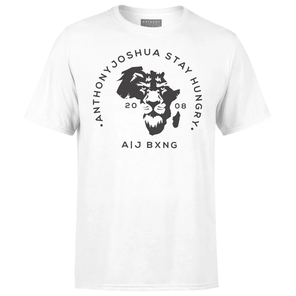 Anthony Joshua Stay Hungry Men's T-Shirt - White - S - White Image 1