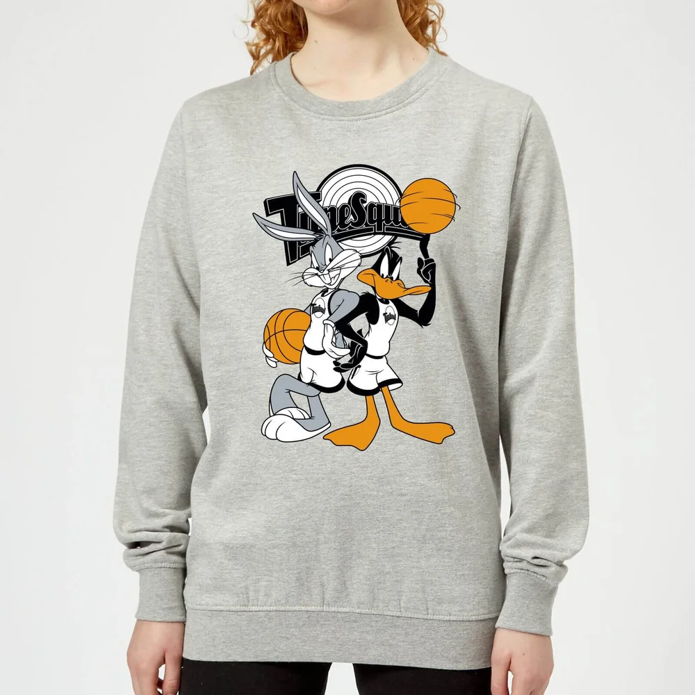 Space Jam Bugs And Daffy Tune Squad Women's Sweatshirt - Grey - 3XL Image 1