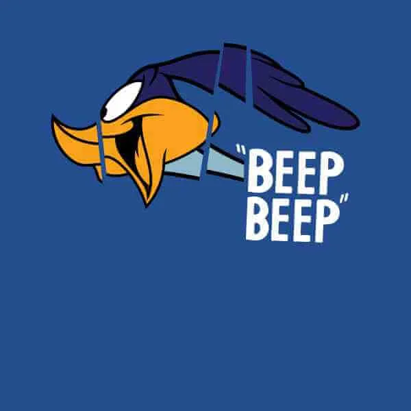 Looney Tunes Road Runner Beep Beep Men's T-Shirt - Royal Blue