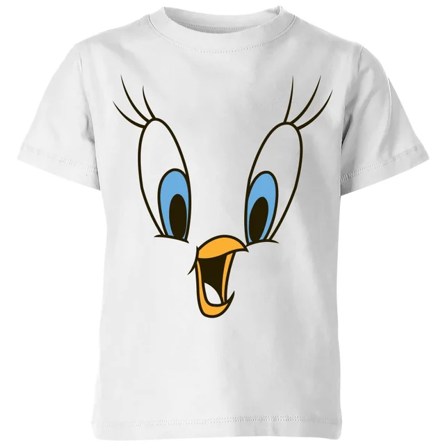 Looney Tunes Tweety Face Kids' T-Shirt - White