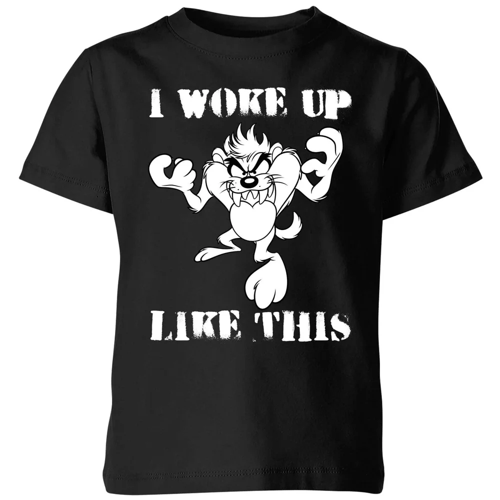Looney Tunes I Woke Up Like This Kids' T-Shirt - Black - 3-4 Years Image 1