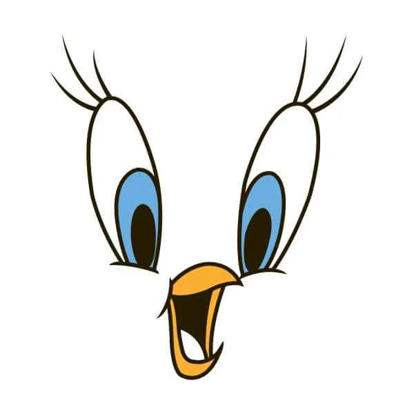 Looney Tunes Tweety Face Sweatshirt - White