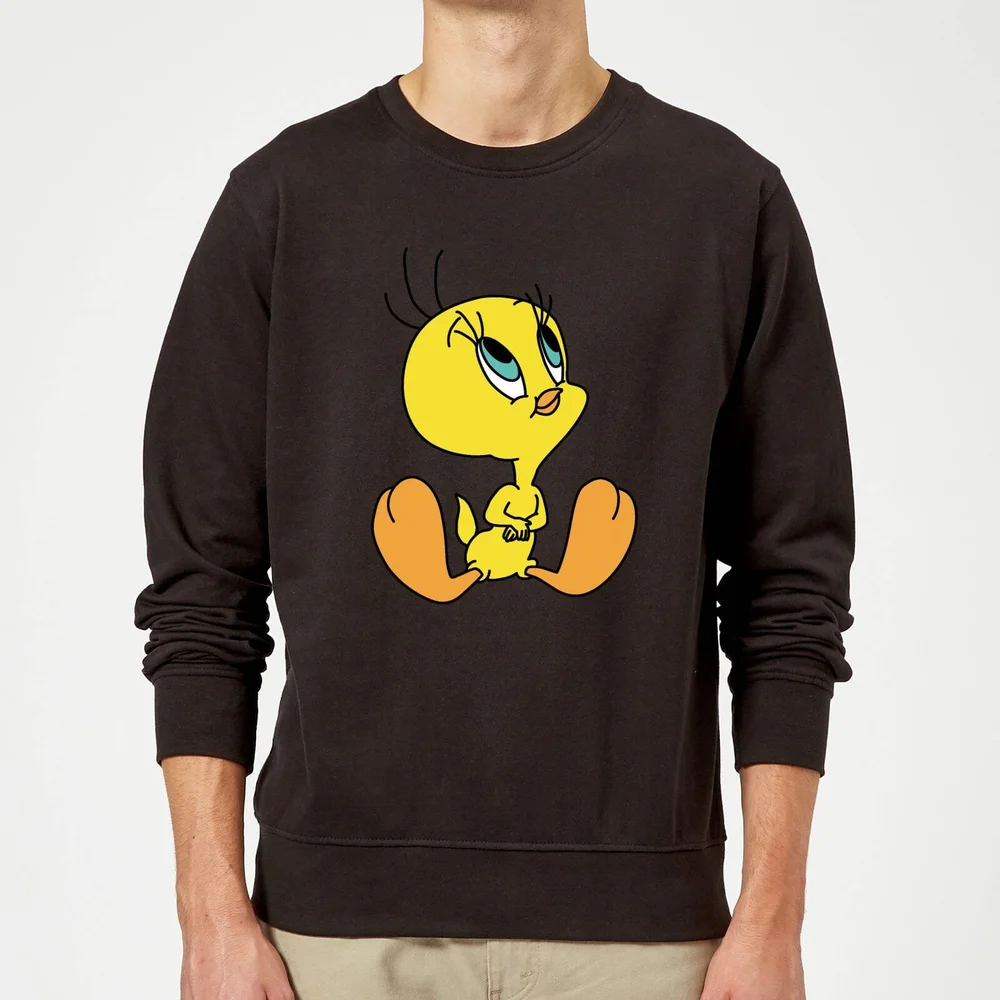 Looney Tunes Tweety Sitting Sweatshirt - Black - S Image 1
