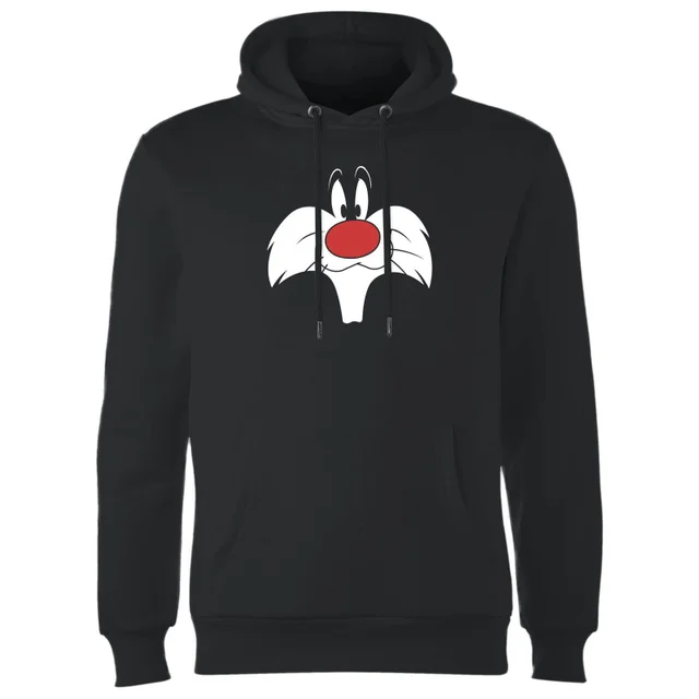 Looney Tunes Sylvester Big Face Hoodie - Black