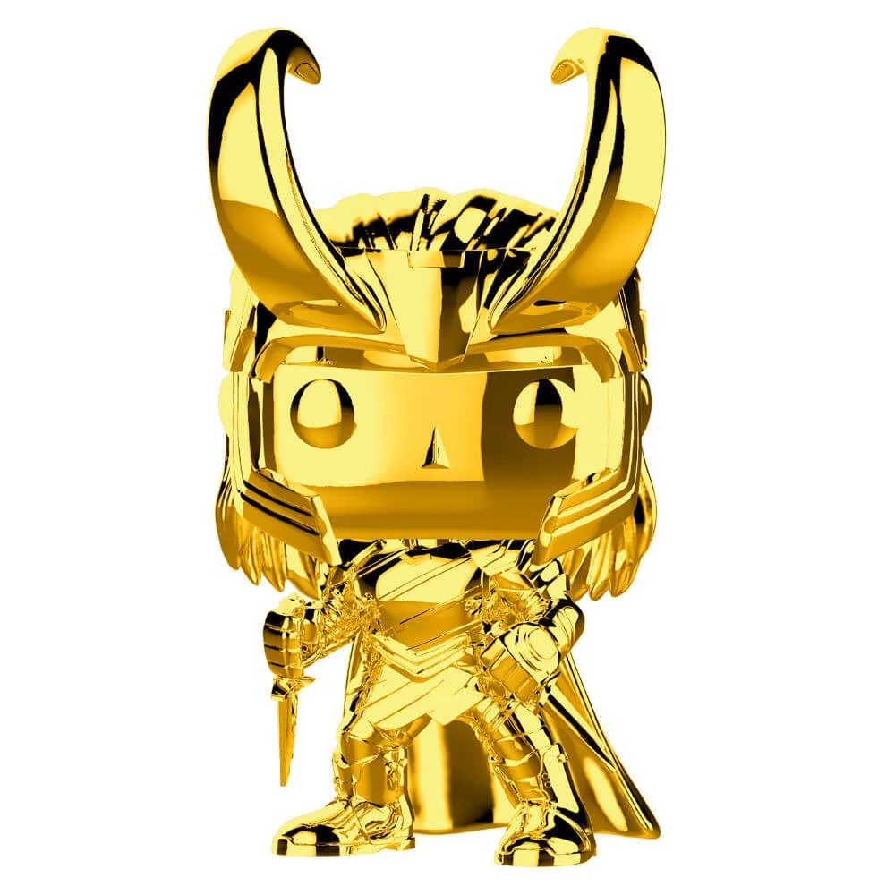 Marvel MS 10 Loki Gold Chrome Pop! Vinyl Figure Image 1