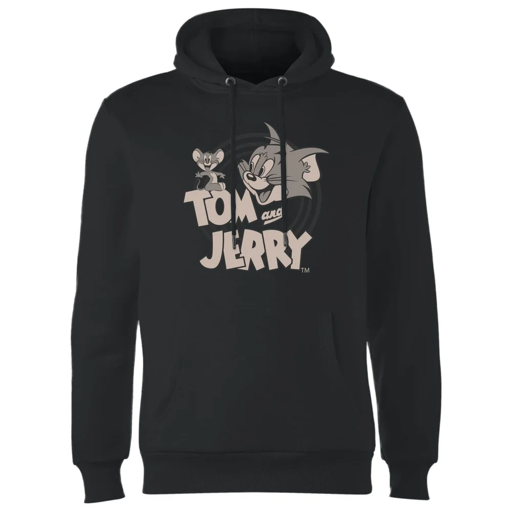 Tom & Jerry Circle Hoodie - Black - S Image 1