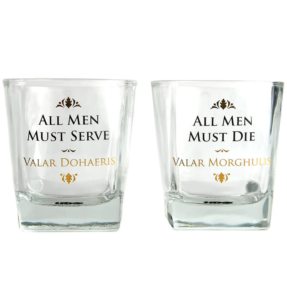 Game Of Thrones Glasses Set (All Men) Image 1