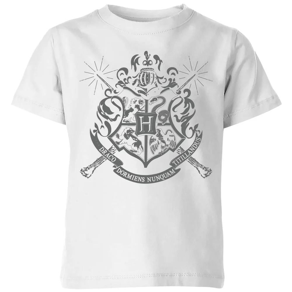 Harry Potter Hogwarts House Crest Kids' T-Shirt - White - 3-4 Years Image 1