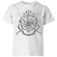 Harry Potter Hogwarts House Crest Kids' T-Shirt - White - undefined undefined