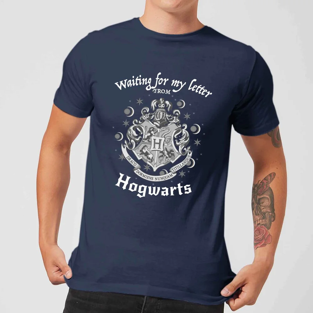 Harry Potter Waiting For My Letter From Hogwarts Men's T-Shirt - Navy - S Image 1