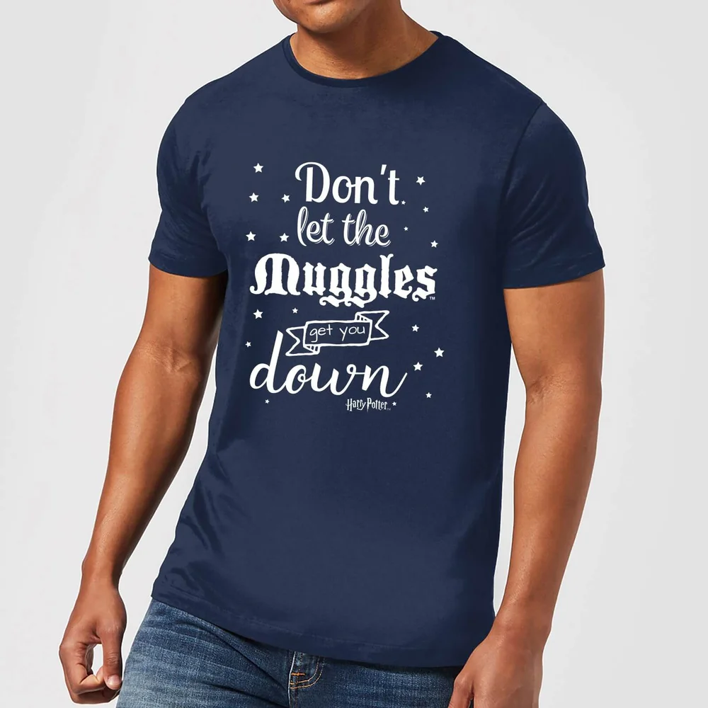 Harry Potter Don't Let The Muggles Get You Down Men's T-Shirt - Navy - S Image 1