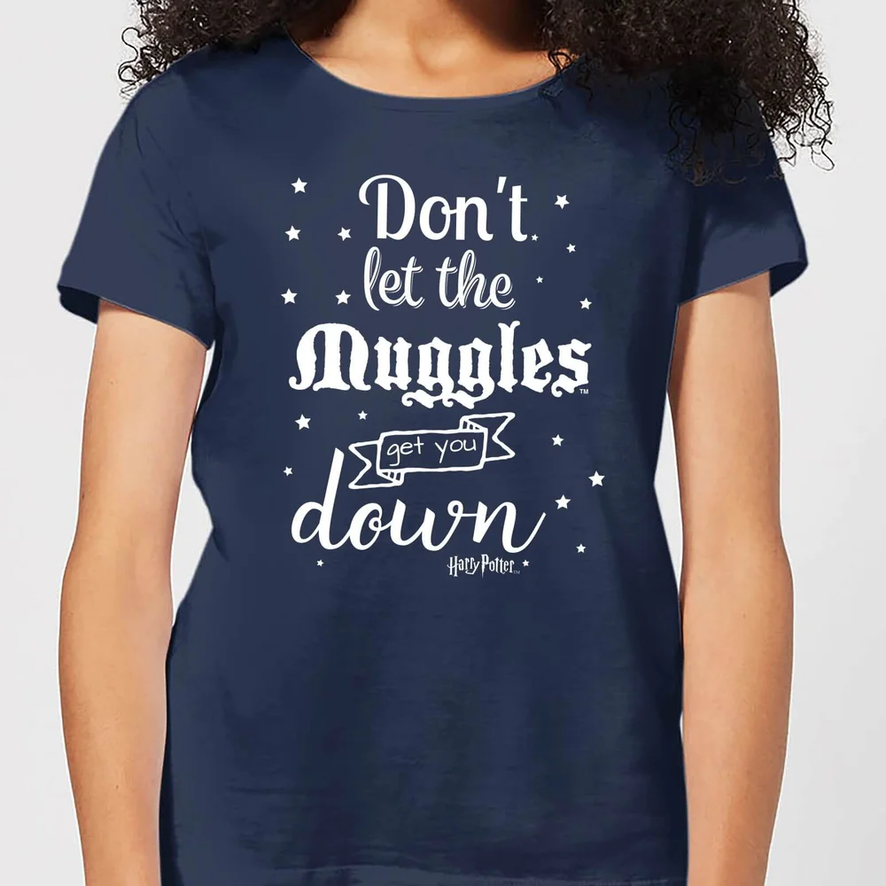 Harry Potter Don't Let The Muggles Get You Down Women's T-Shirt - Navy - S Image 1