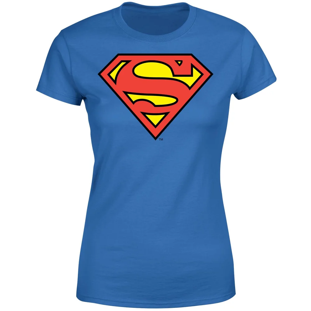 DC Originals Official Superman Shield Women's T-Shirt - Royal Blue - XL Image 1