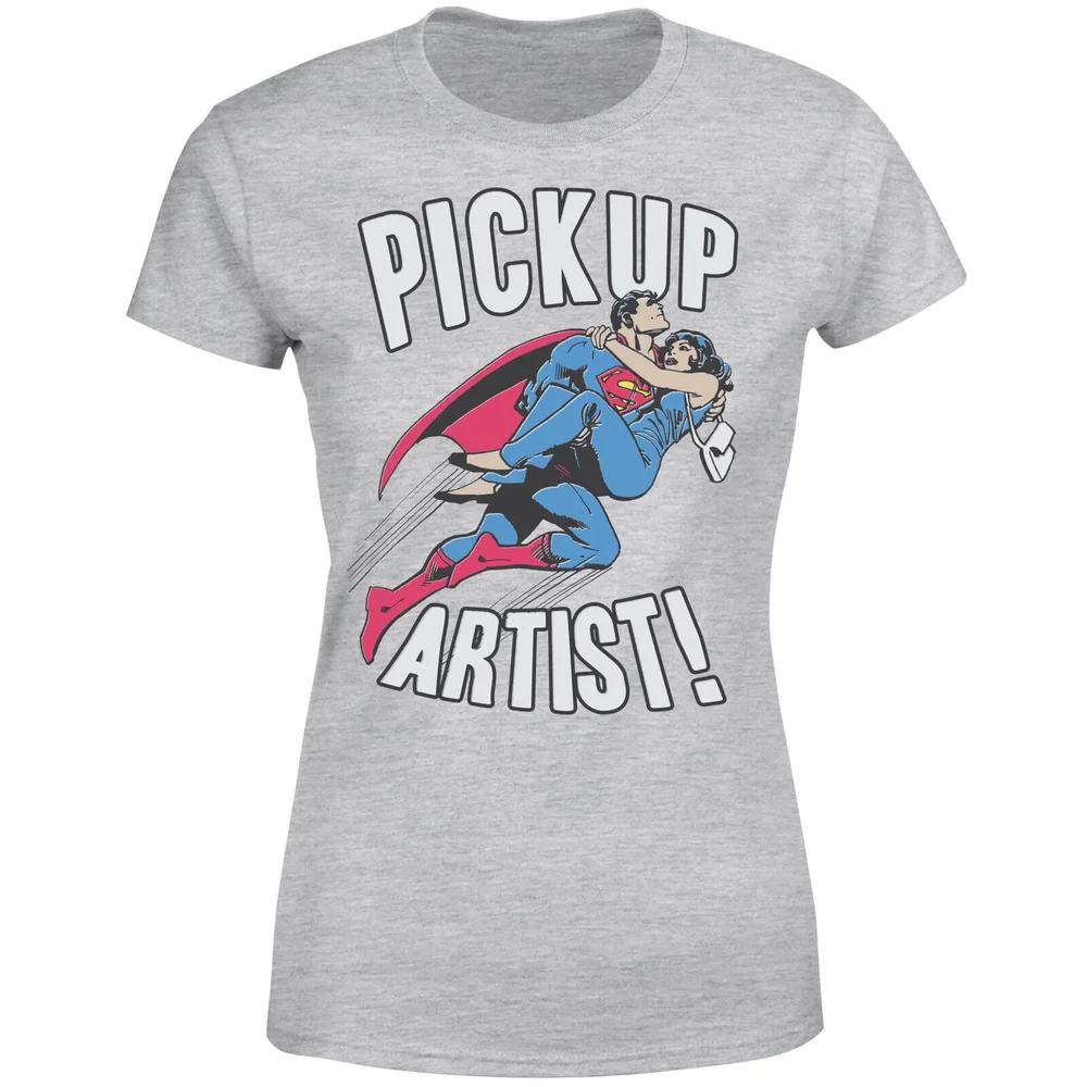 DC Originals Superman Pickup Artist Women's T-Shirt - Grey - S Image 1
