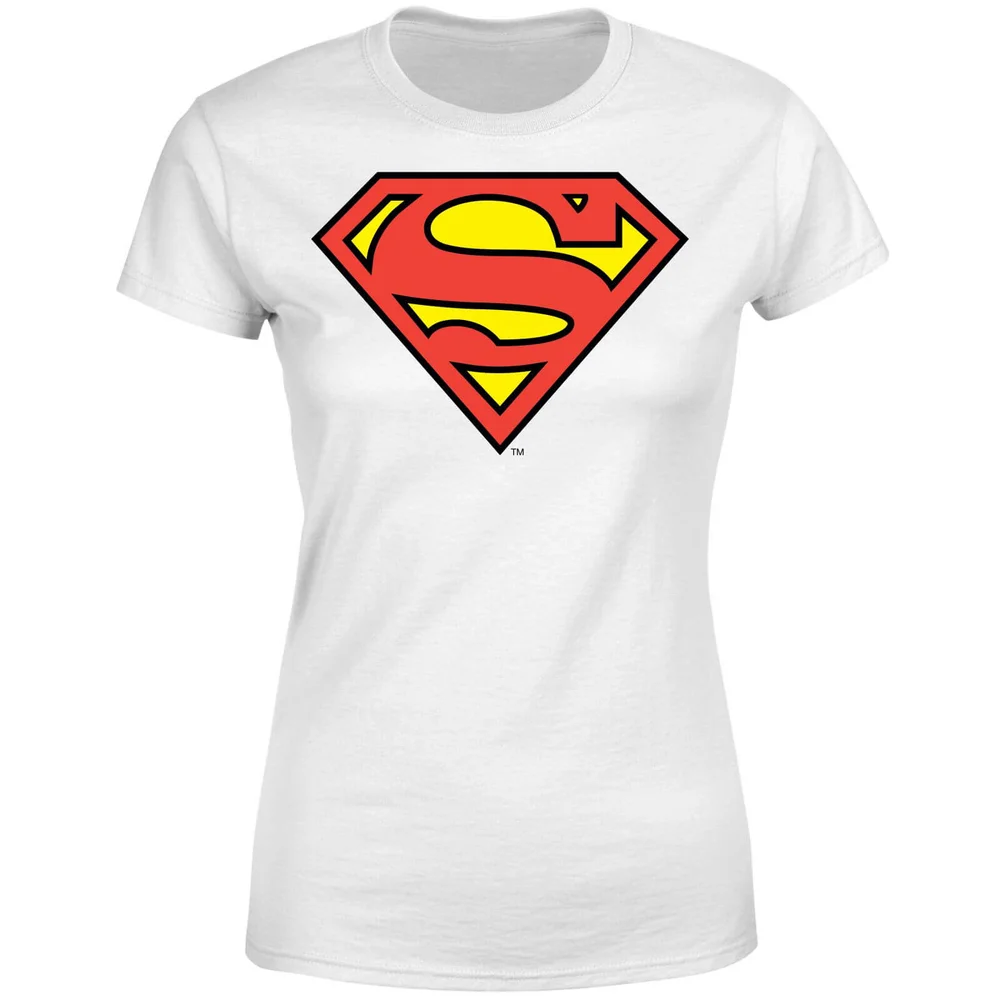 DC Originals Official Superman Shield Women's T-Shirt - White - S Image 1