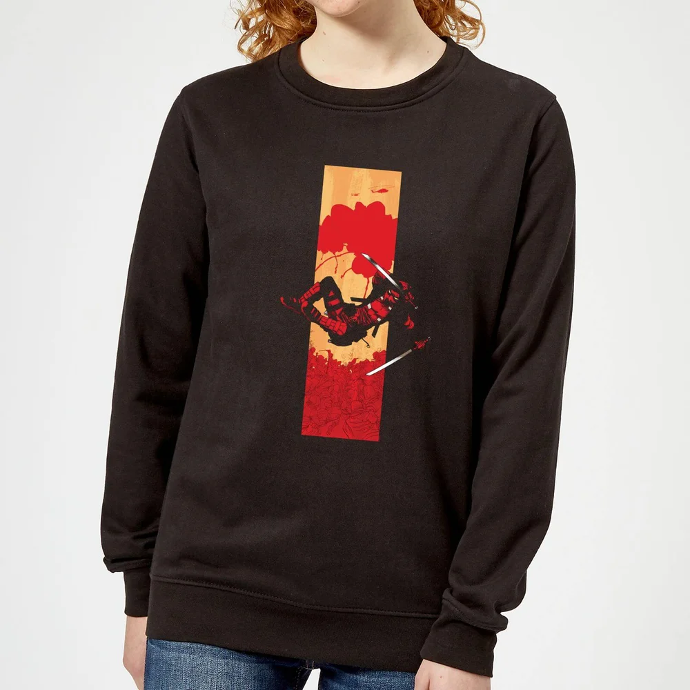 Marvel Deadpool Blood Strip Women's Sweatshirt - Black - S Image 1
