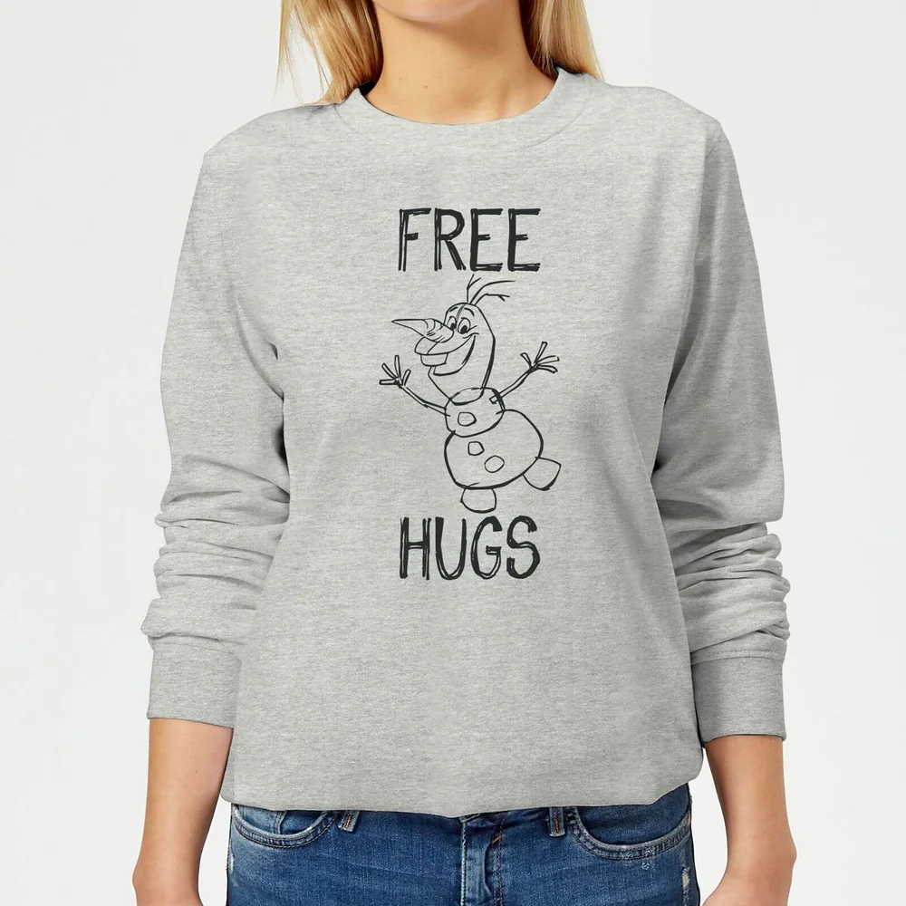 Disney Frozen Olaf Free Hugs Women's Sweatshirt - Grey - 3XL Image 1