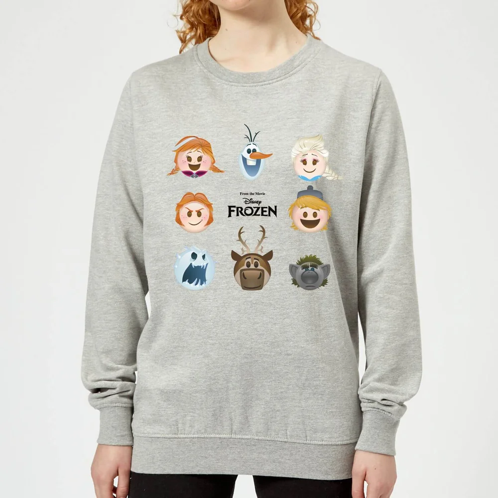 Disney Frozen Emoji Heads Women's Sweatshirt - Grey - 3XL - Grey Image 1