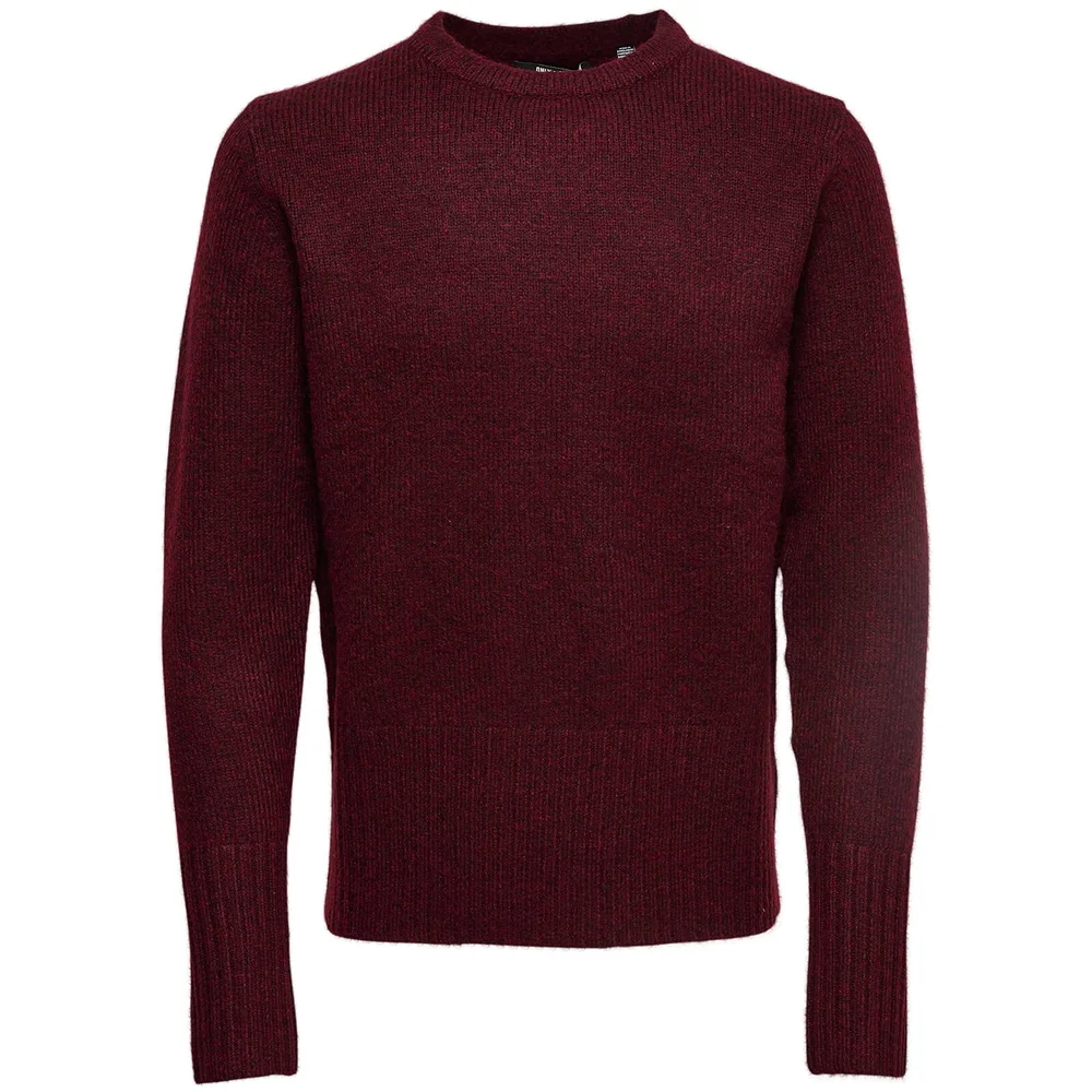 Only & Sons Men's Patrick Premium Jumper - Cabernet - S - Red Image 1