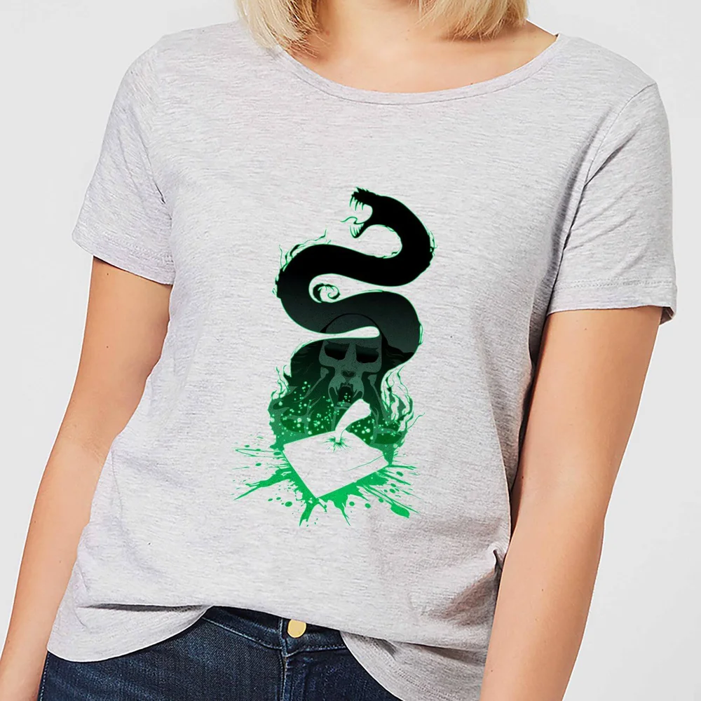 Harry Potter Basilisk Silhouette Women's T-Shirt - Grey - S Image 1