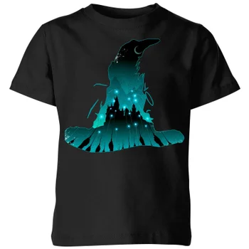 Harry Potter Hogwarts Silhouette Kids' T-Shirt - Black