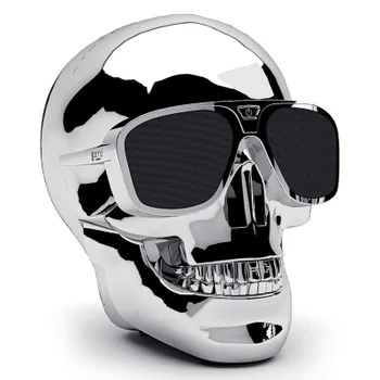 Jarre AeroSkull XS + Bluetooth Portable Speaker - Chrome Silver