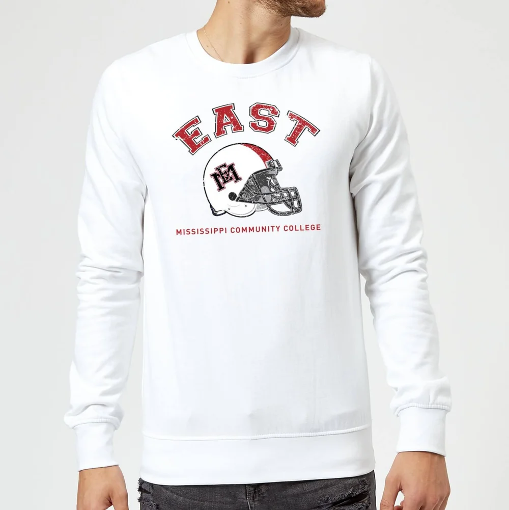 East Mississippi Community College Helmet Sweatshirt - White - S Image 1