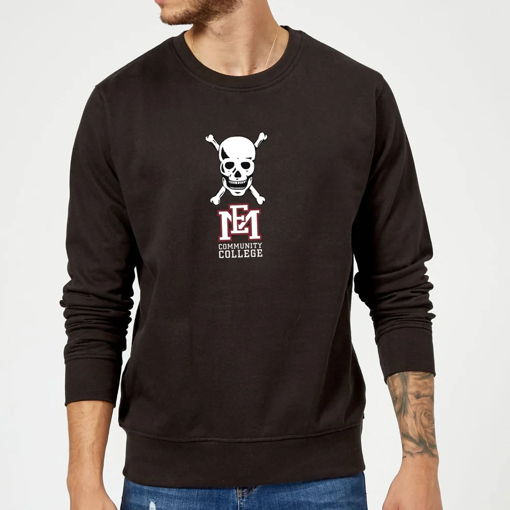 East Mississippi Community College Skull and Logo Sweatshirt - Black - S Image 1