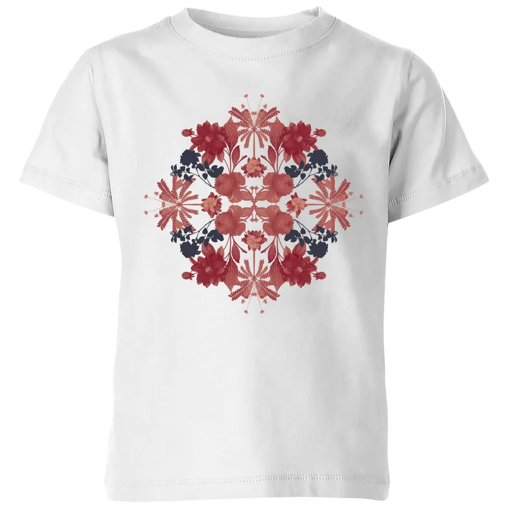 Natural History Museum Flowers And Leaves Kids' T-Shirt - White - 3-4 Years - White Image 1