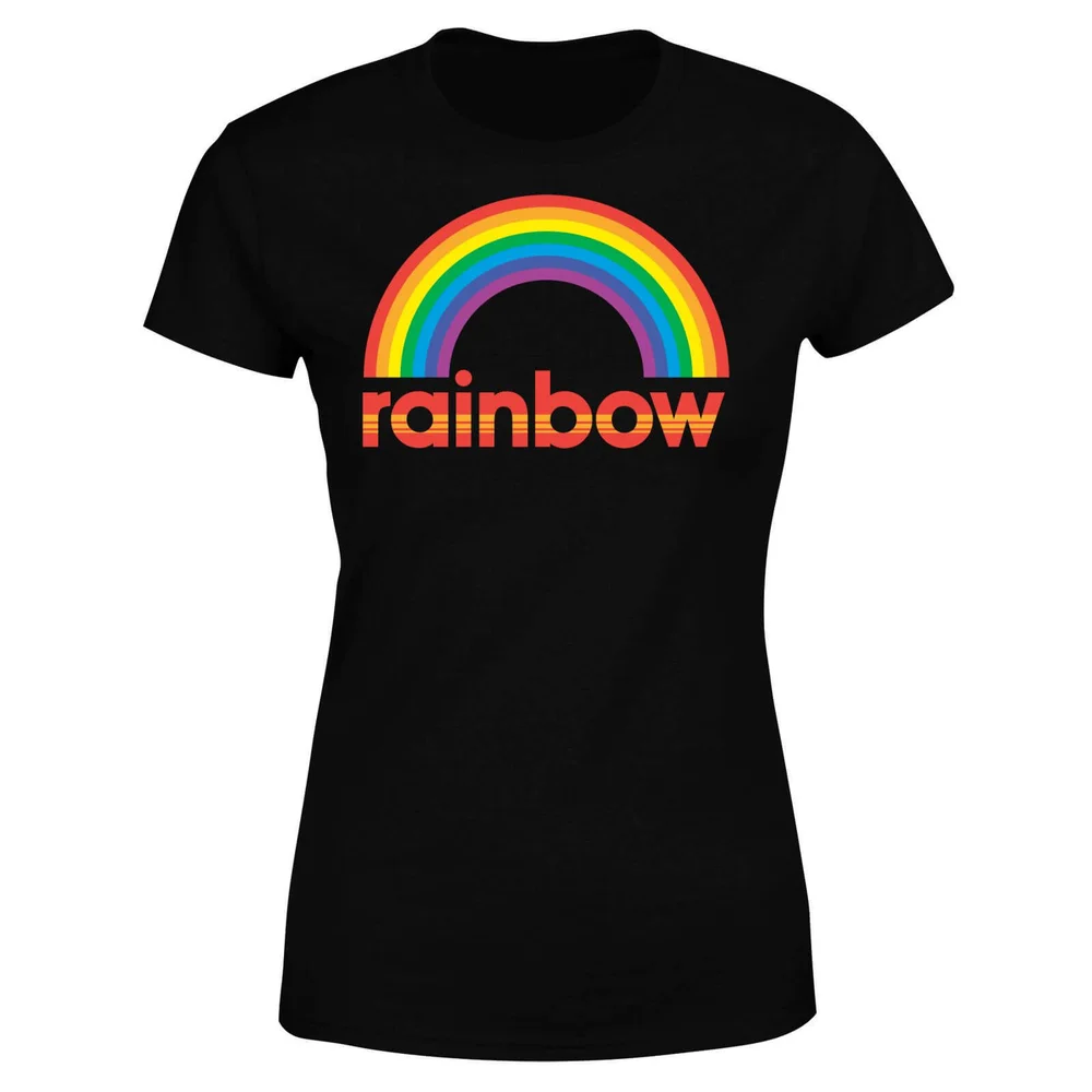 Rainbow Core Logo Women's T-Shirt - Black - S - Black Image 1