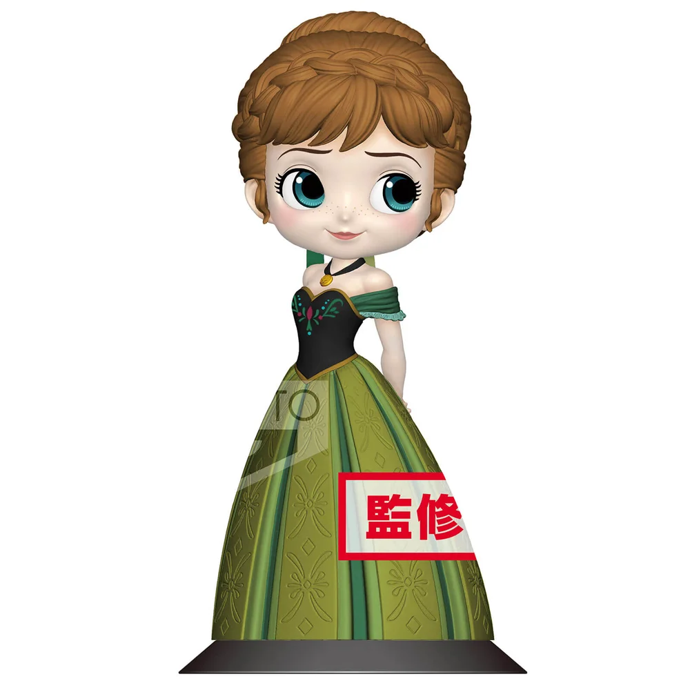 Banpresto Q Posket Disney Frozen Anna Coronation Style Figure 14cm (Normal Colour Version) Image 1