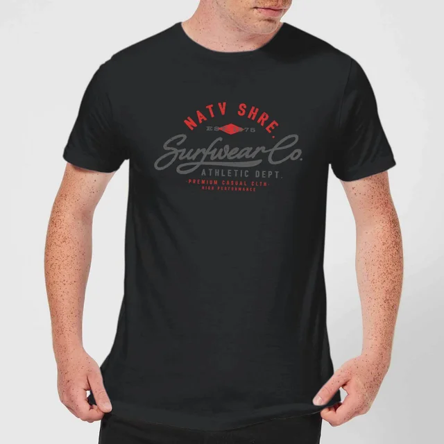Native Shore Athletic DEPT. Men's T-Shirt - Black
