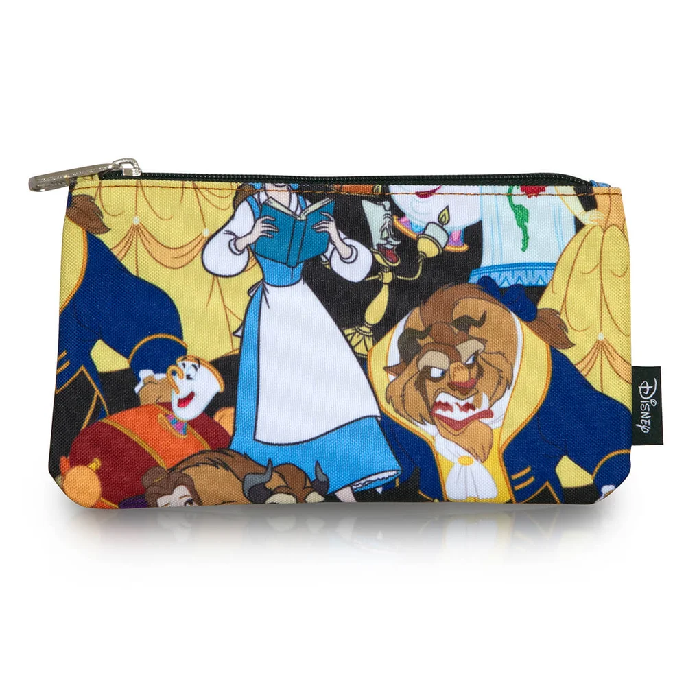 Loungefly Disney Beauty and the Beast AOP Pencil Case Image 1