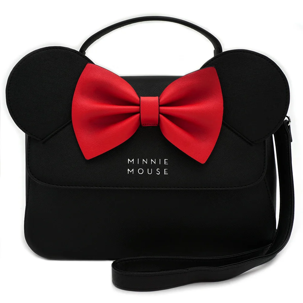 Loungefly Disney Minnie Mouse Cross Body Bag with Ears and Bow Image 1