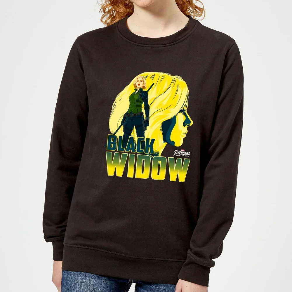 Avengers Black Widow Women's Sweatshirt - Black - S Image 1