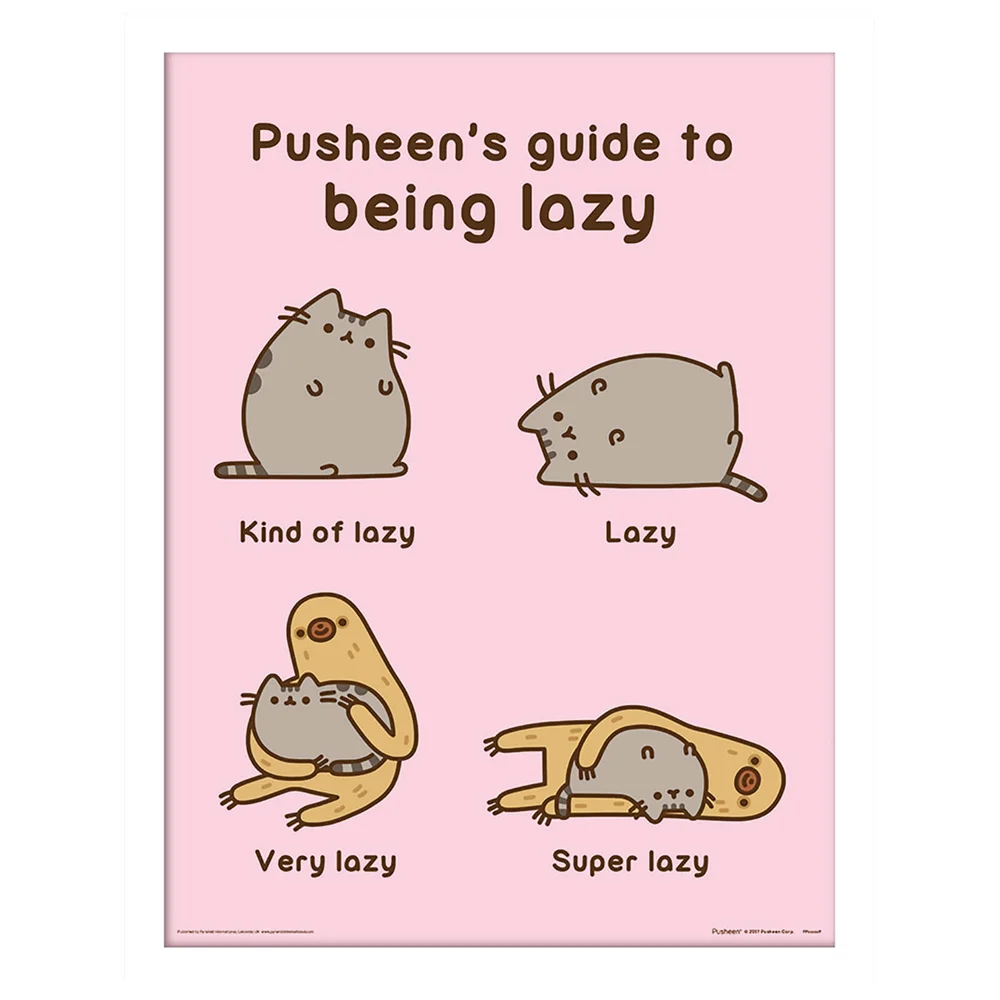 Pusheen (Guide to Being Lazy) Framed 30 x 40cm Print Image 1