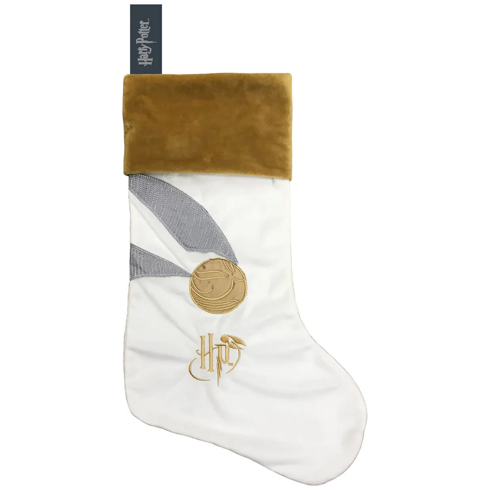 Harry Potter Golden Snitch Fleece Christmas Stocking Image 1