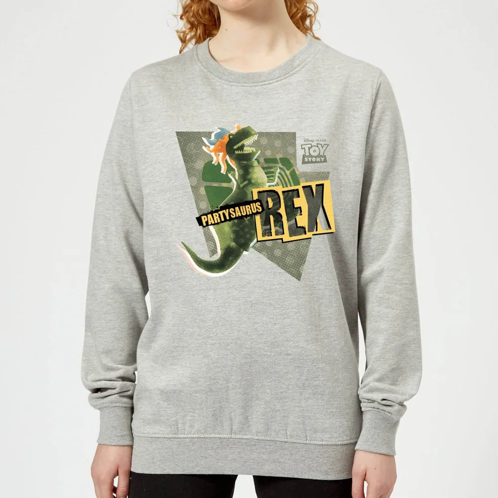 Toy Story Partysaurus Rex Women's Sweatshirt - Grey - 3XL - Grey Image 1