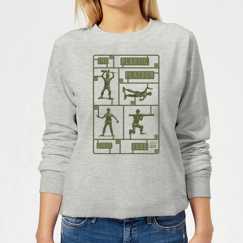 Toy Story Plastic Platoon Women's Sweatshirt - Grey - 3XL - Grey Image 1