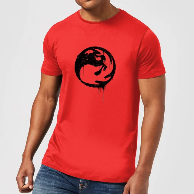 Magic The Gathering Red Mana Splatter Men's T-Shirt - Red