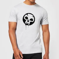 Magic The Gathering Black Mana Splatter Men's T-Shirt - Grey