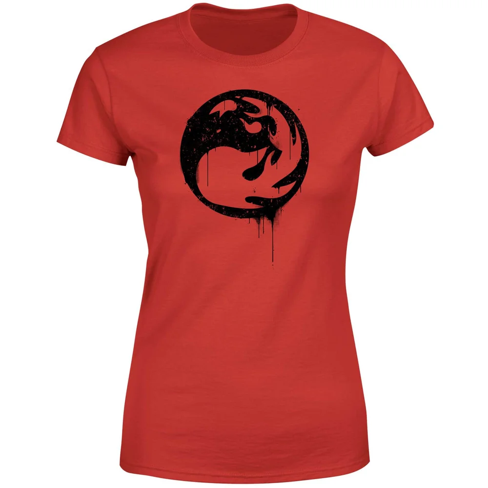 Magic The Gathering Red Mana Splatter Women's T-Shirt - Red - S - Red Image 1